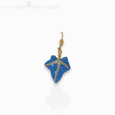 Blue Ivy Leaf - Earrings